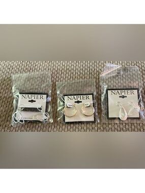 Napier Earring Bundle NWT